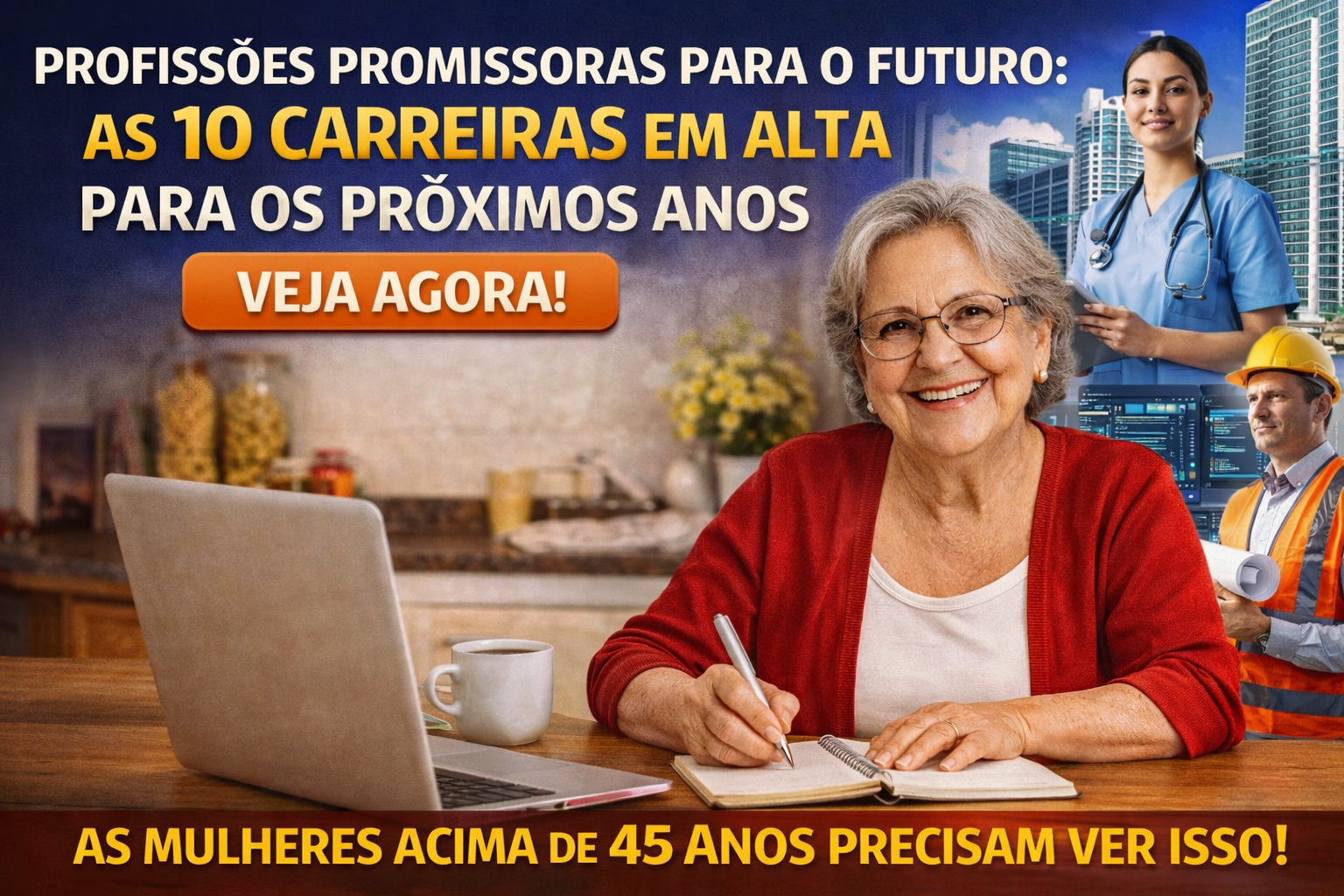 As 10 Profissões Mais Promissoras do Que Podem Mudar Sua Vida-e Tem Ótimas Opções para Mulheres Acima dos 45 Anos!