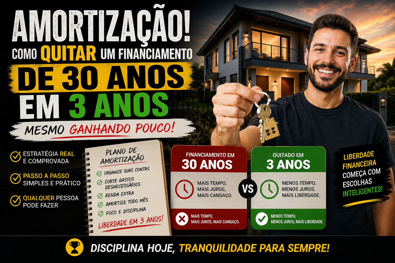 Amortização! Como Quitar um Financiamento de 30 Anos em 3 Anos