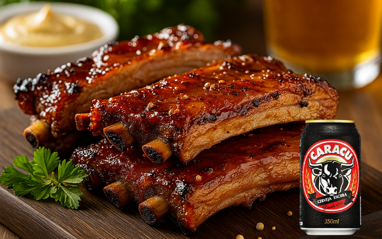 Costelinhas Apimentadas com Cerveja Preta para um Churrasco Inesquecível com Amigos