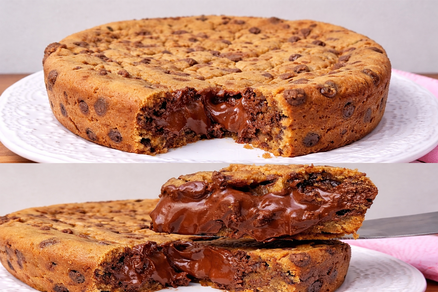 Tarte de Cookies e Chocolate Saudável sem Açúcar e sem Forno