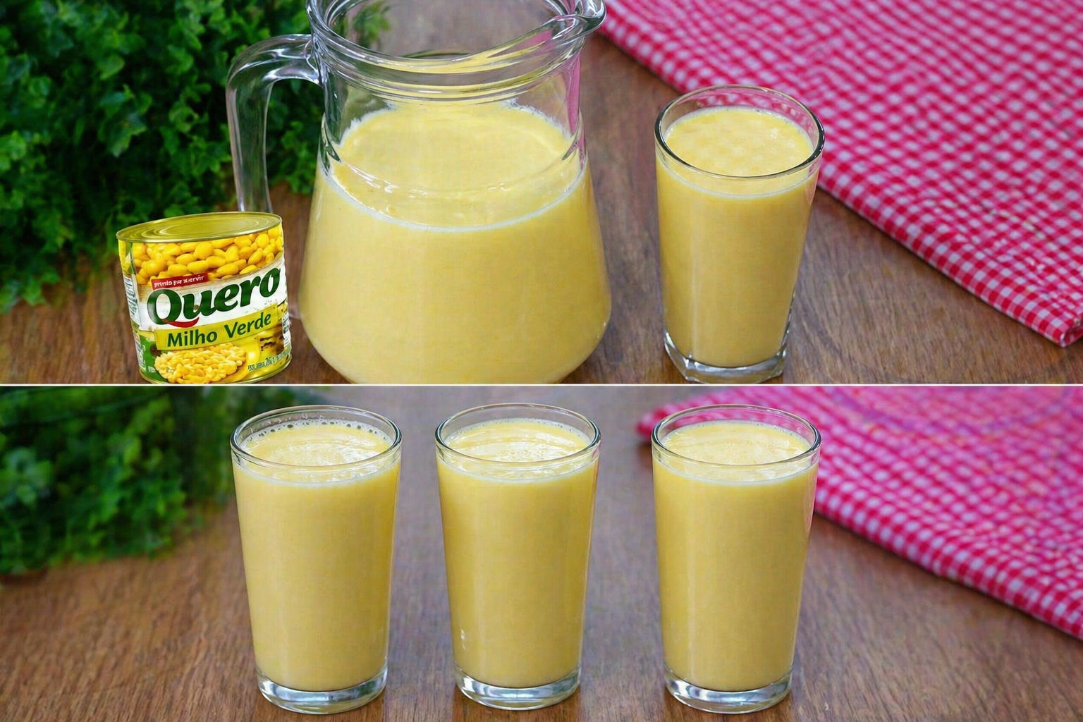 Suco de Milho-Verde Cremoso: Bebida Geladinha que Parece Pamonha Líquida!
