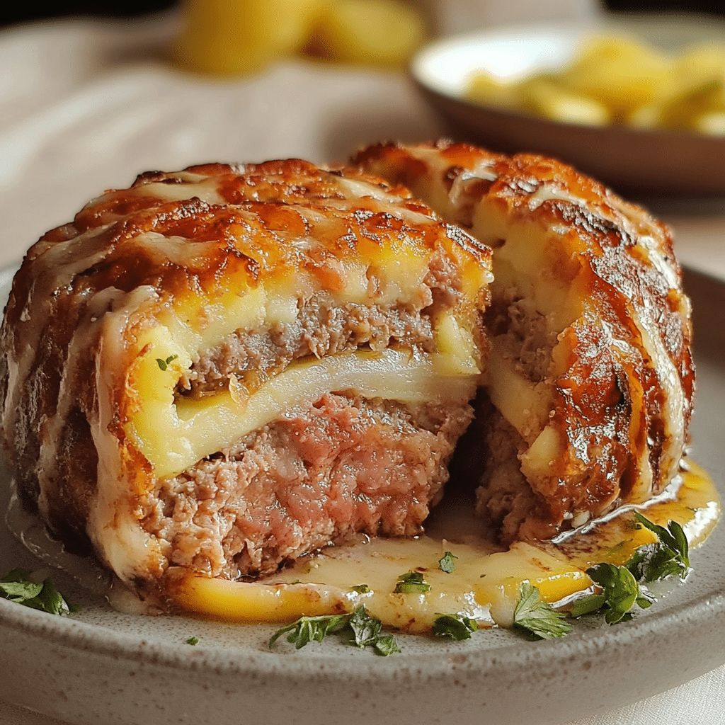 Bolo de Carne com Purê de Batatas Cremoso e Suculento para o Almoço Perfeito!