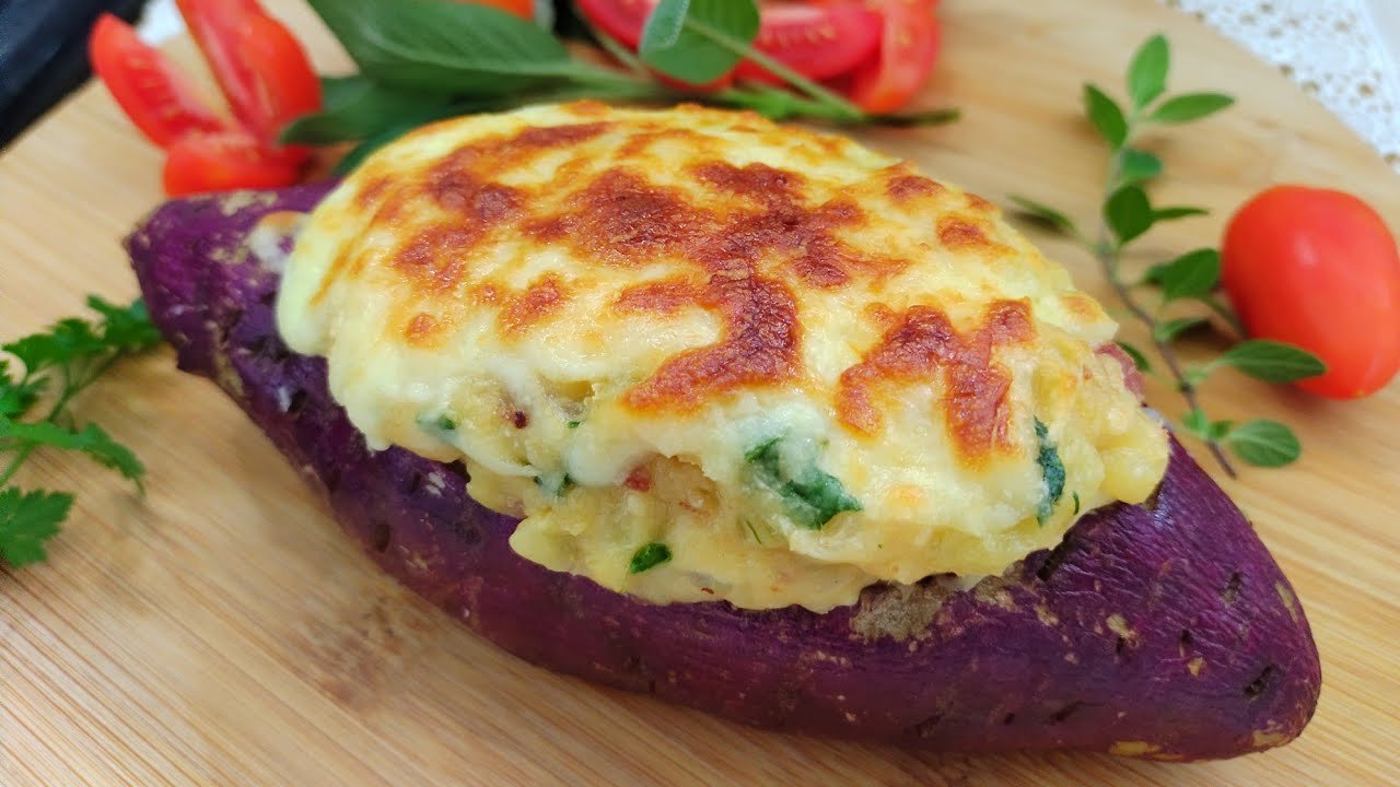Batata Doce Recheada com Frango Cremoso: A Família Vai Amar Essa Delícia!