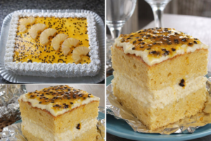 Meu Deus, Que Delícia Esse Bolo de Maracujá com Abacaxi delicioso
