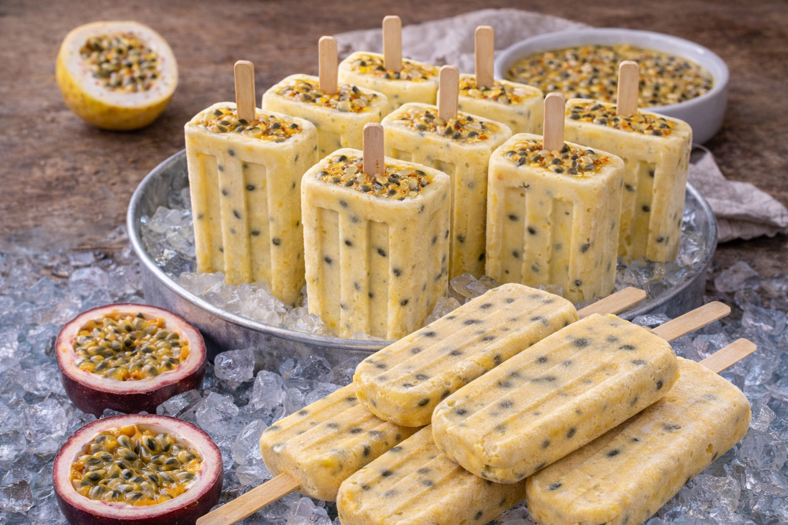 Picolé Cremoso de Maracujá é Tão Refrescante Que Some Rapidinho do Freezer – Faço Sempre no Calor