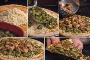 Que delícia Essa Pizza caipira Raiz e única de Costelinha e Quiabo –você nunca fez nada parecido!