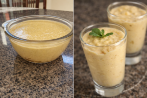 Creme Gelado de Abacaxi com Hortelã Tão Refrescante Que Desaparece da Mesa – Faço Sempre Nos Dias Quentes