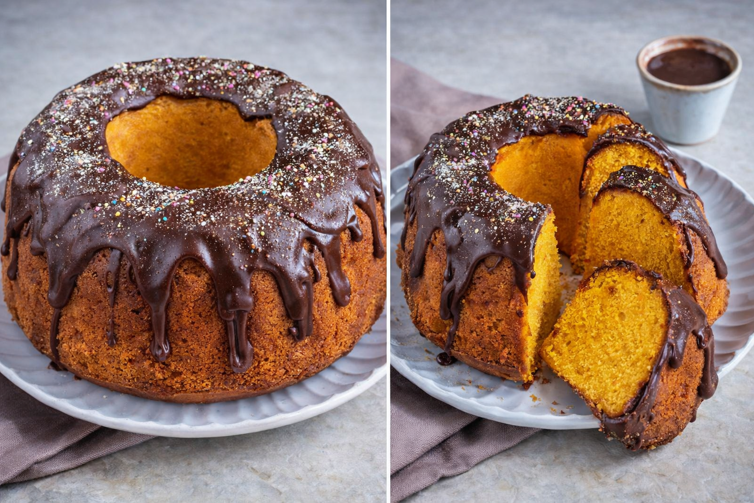 Bolo de Cenoura com Cobertura de Chocolate Fica irresistível e Todo Mundo Pede a Receita Quando Prova!