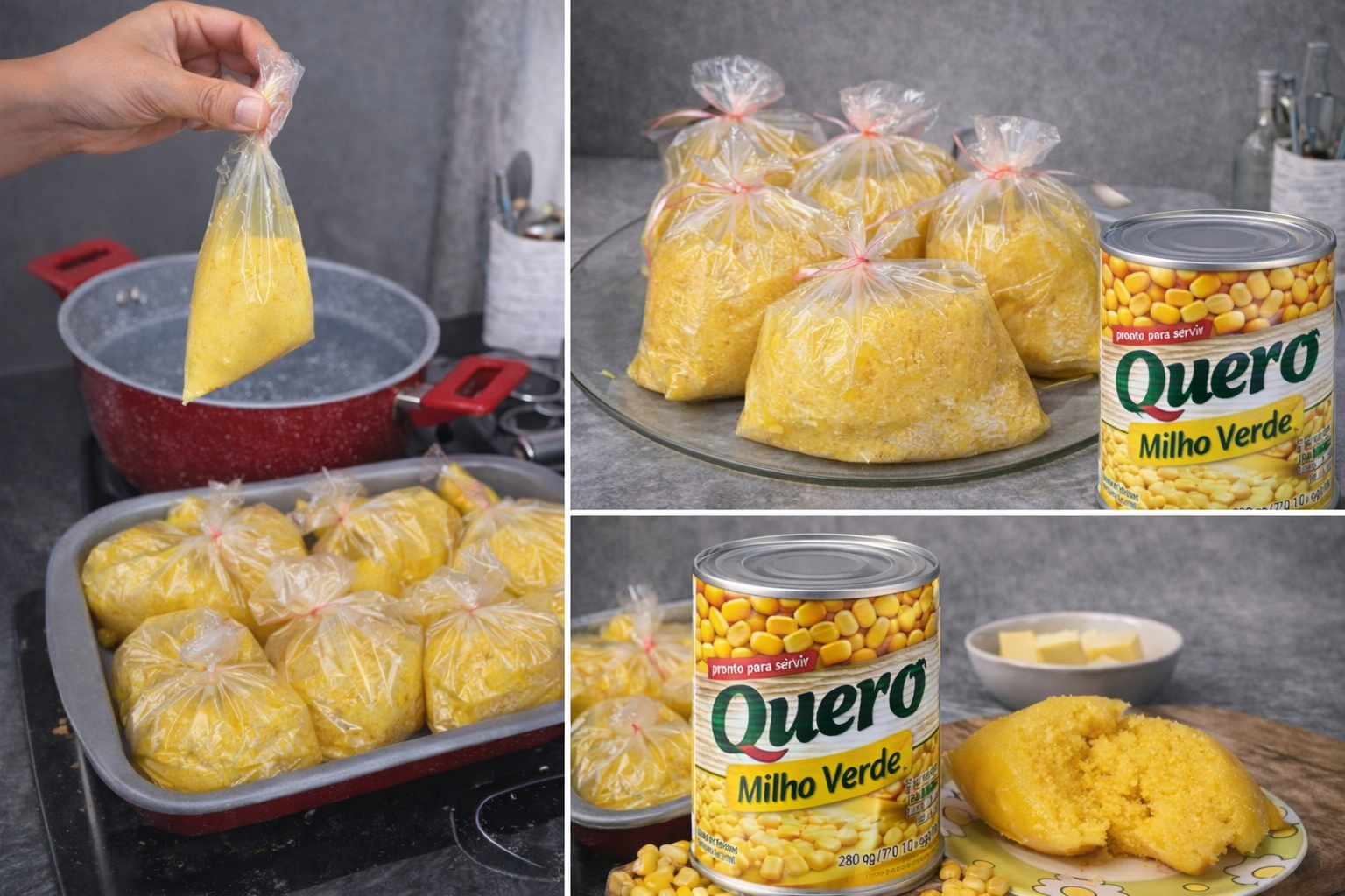 Pamonha no Saquinho com Milho de Latinha, a receita mais deliciosa,barata e fácil de fazer que você já viu!