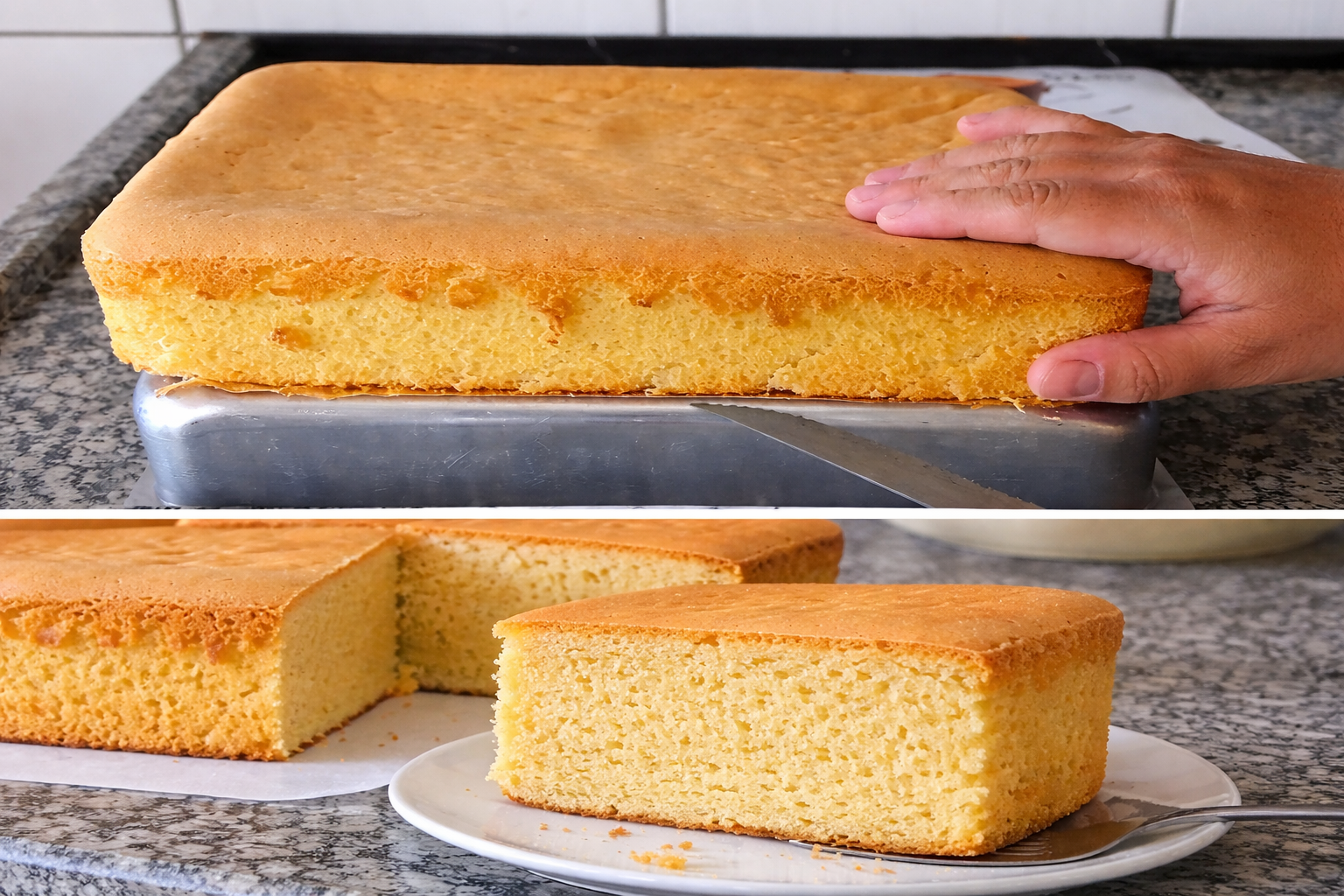 Bolo Pão de Ló Grande e Fofinho Rende 6kg e Serve Até 60 Pessoas!