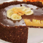Torta de Banana com Doce de Leite e Chocolate da Vovó Lúcia-receita de família