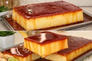 Pudim Quadrado de Padaria delicioso, fácil e barato de fazer–Todo Mundo Pede a Receita