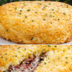 massa gratinada com carne seca que é tão cremosa e irresistível que a família inteira pede bis e limpa o refratário!
