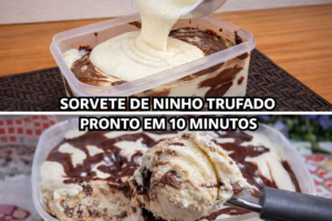 Sorvete Caseiro de Ninho Trufado Pronto em 10 Minutos que a Família Toda Implora por Mais!