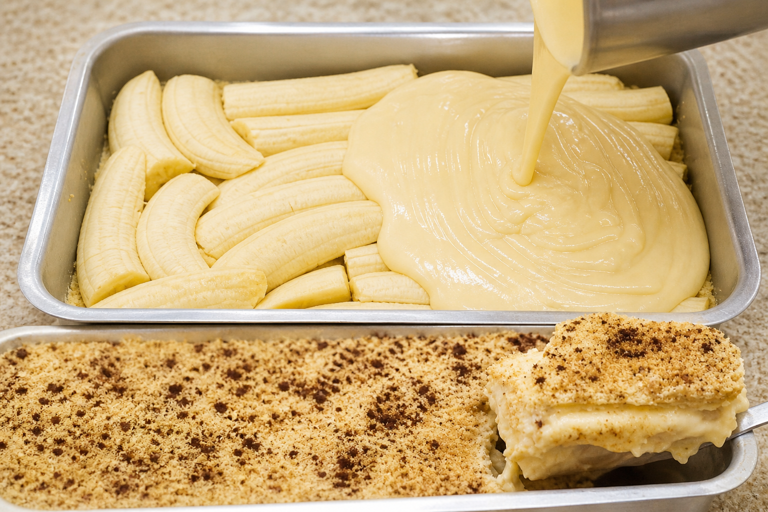 Bananada com Creme Caseira Cremosa e Irresistível!