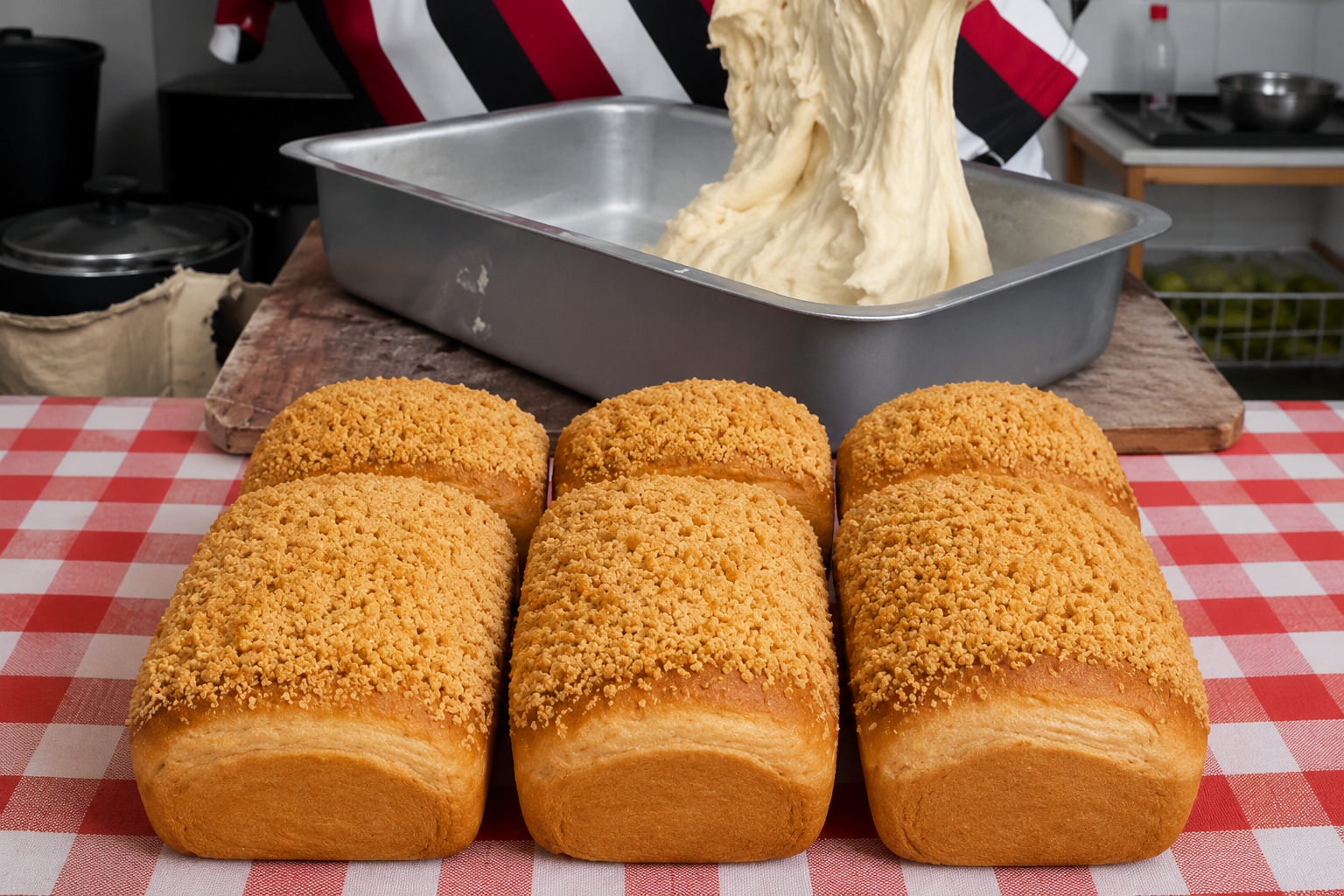 Pão de Amendoim Fofinho com Farofa Crocante, Some em Minutos!