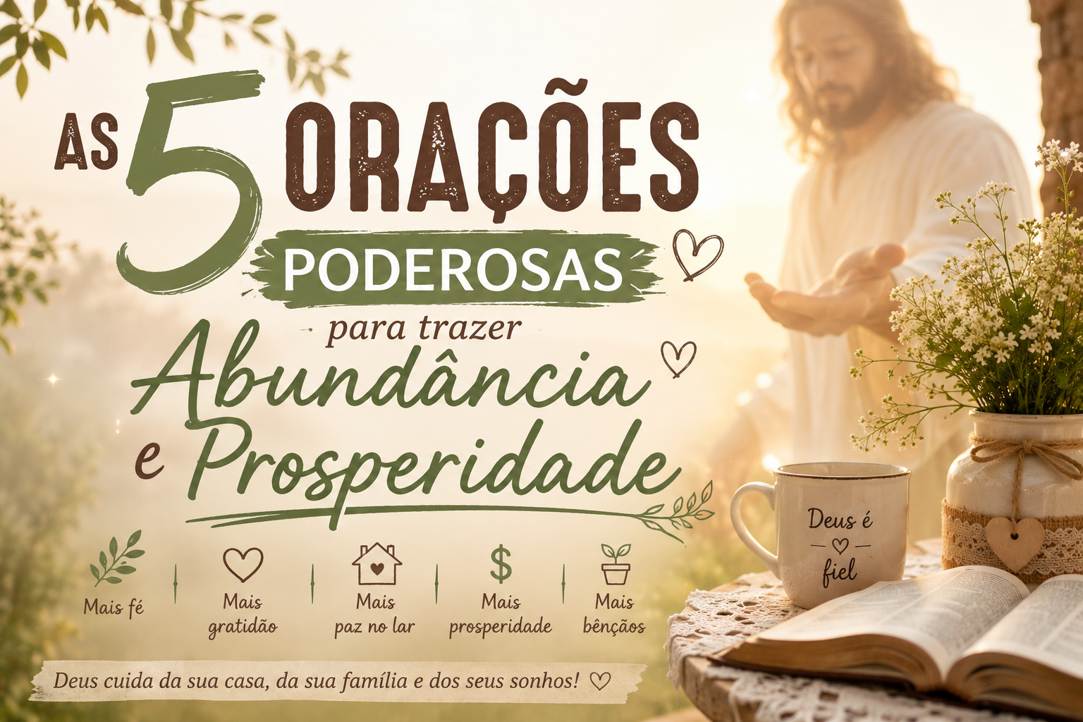 5 Orações Poderosas para atrair Abundância e Prosperidade!