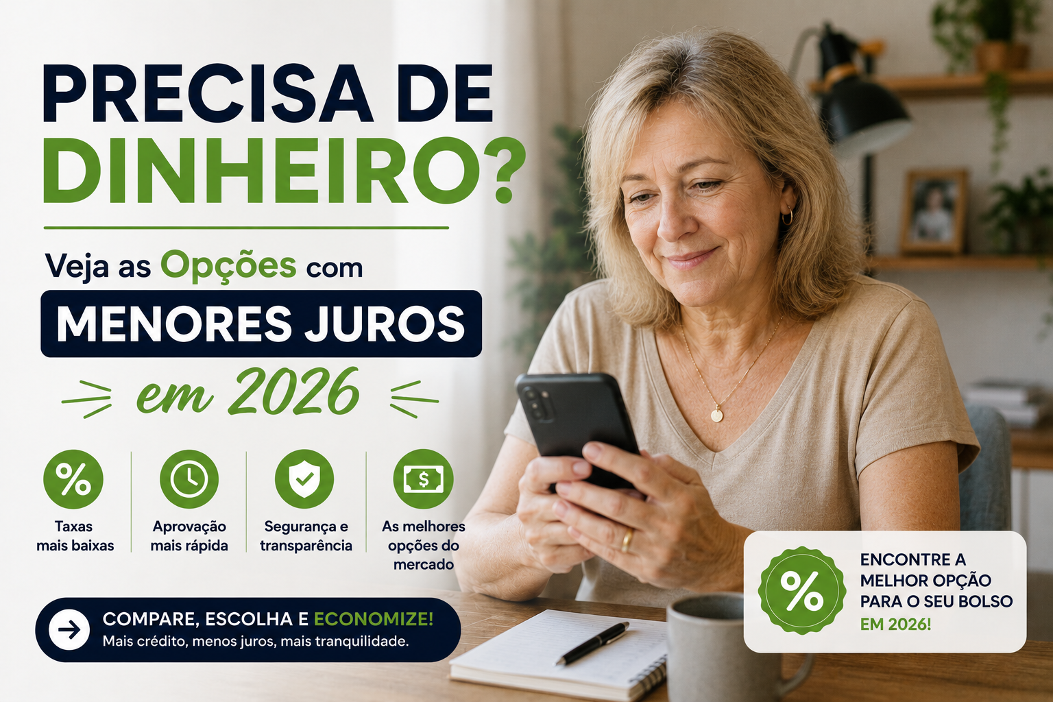 Precisa de Dinheiro? Veja as Opções com Menores Juros em 2026 e Evite Cair em Armadilhas!