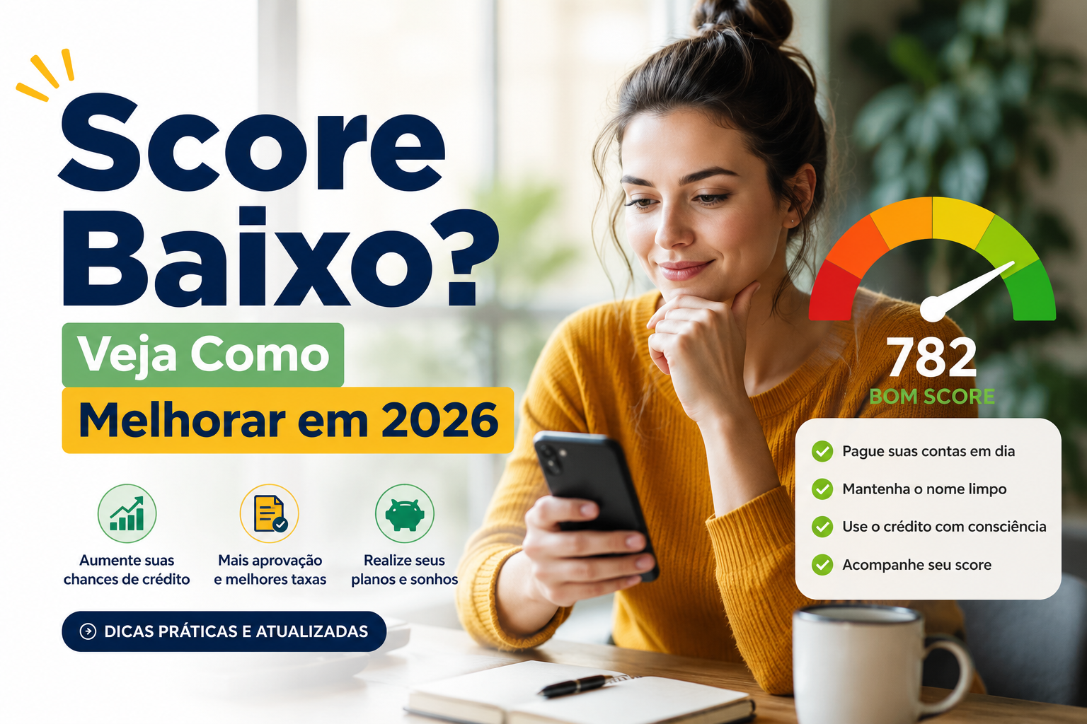 Score Baixo? Veja Como Melhorar em 2026 e Liberar Seu Poder de Compra!