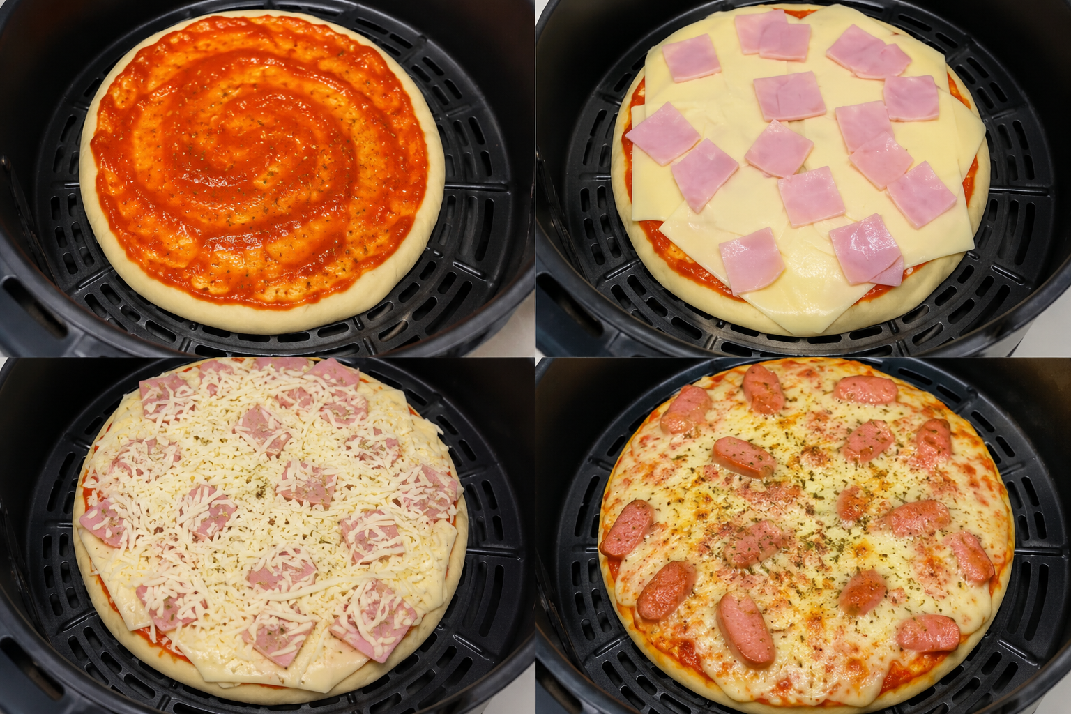 Pizza de Air Fryer Fácil é Tão Crocante e Deliciosa Que a Família Pede Toda Semana!